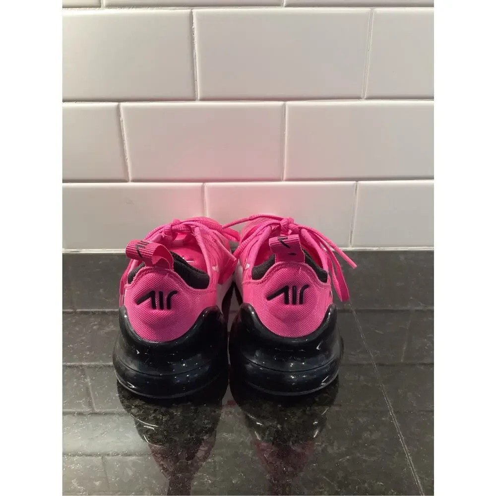Nike Air Max 270 Little Kids Athletic Sneakers Running Laser Fuchsia Size 13C