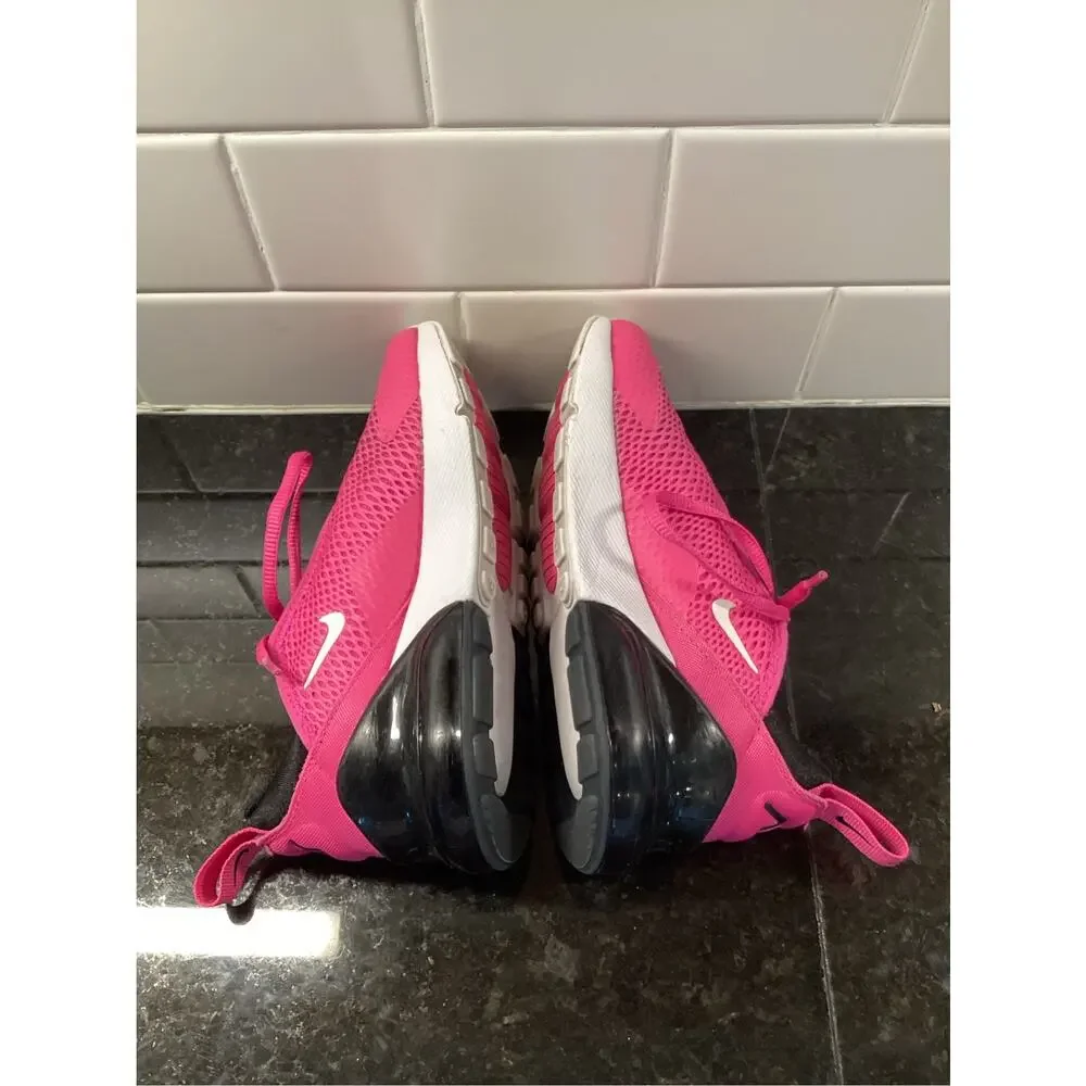 Nike Air Max 270 Little Kids Athletic Sneakers Running Laser Fuchsia Size 13C