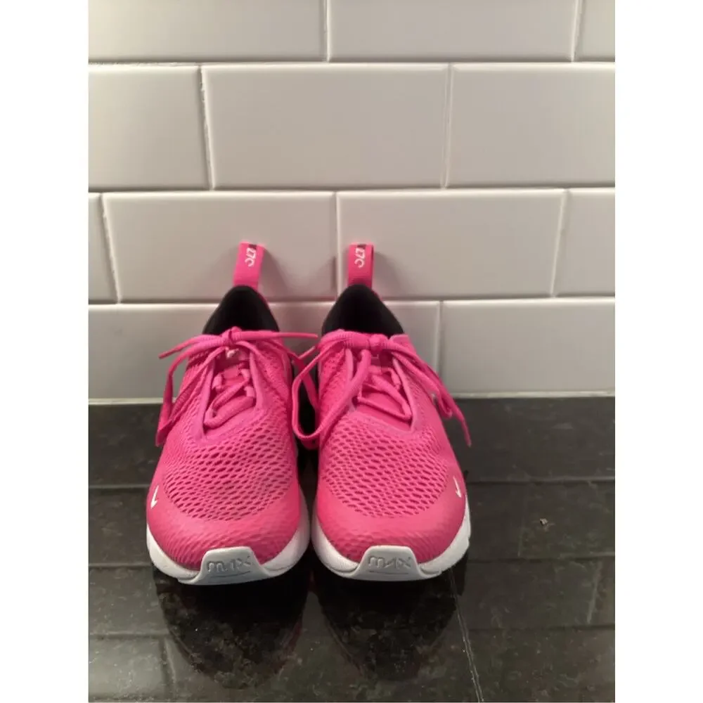 Nike Air Max 270 Little Kids Athletic Sneakers Running Laser Fuchsia Size 13C