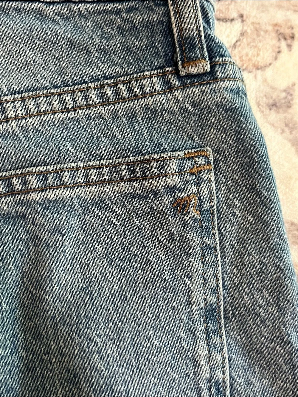 Madewell Distressed The Perfect Short Denim Cutoff Shorts