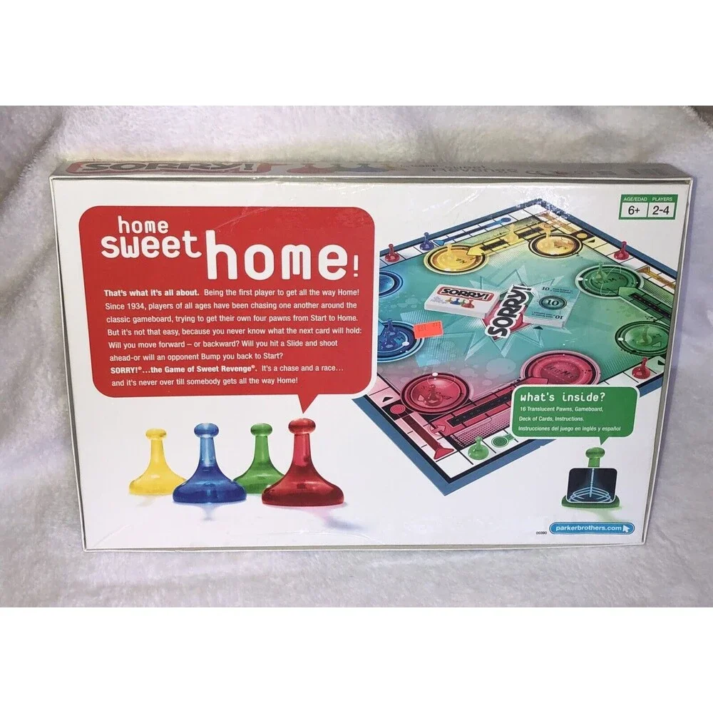 Vintage 1998 The Game of Sweet Revenge SORRY! Parker Brothers Board‎ Game-NEW