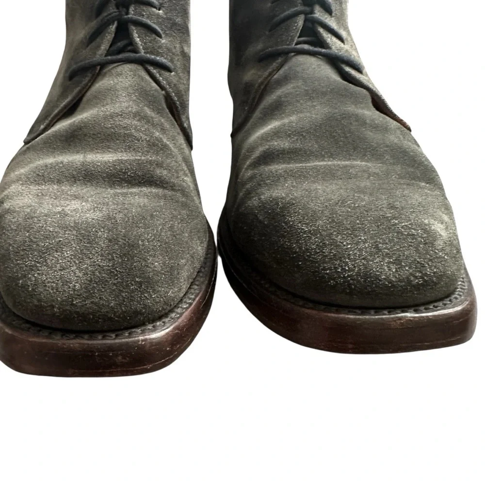 FRYE CHARCOAL SUEDE WESTON CHUKKA BOOTS SIZE 12
