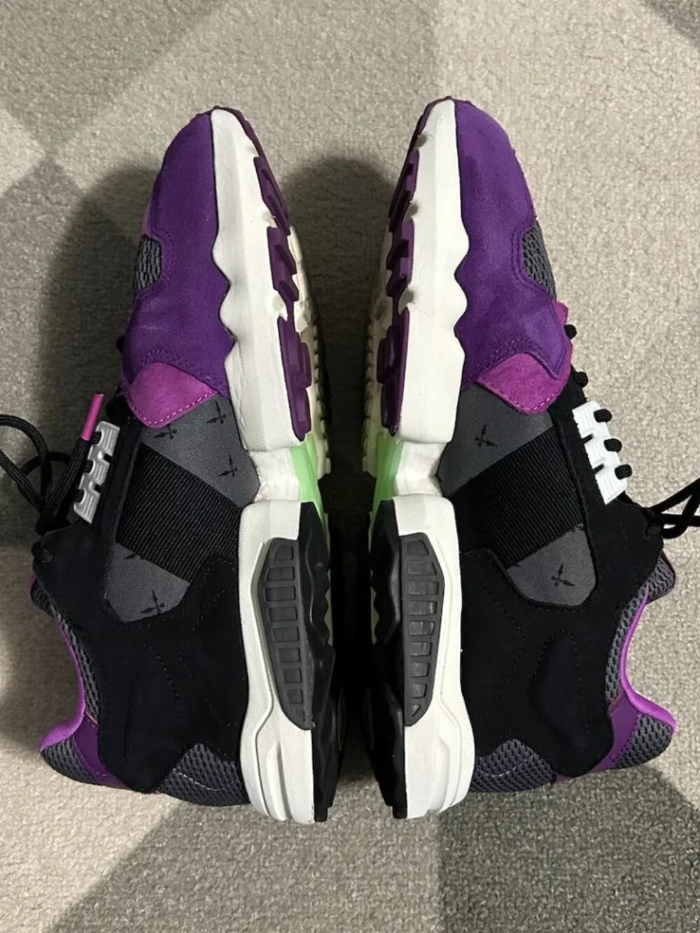 Adidas X Ninja ZX Torsion 'Time In-Glory Purple' Mesh/Suede Sneakers Men's 10.5