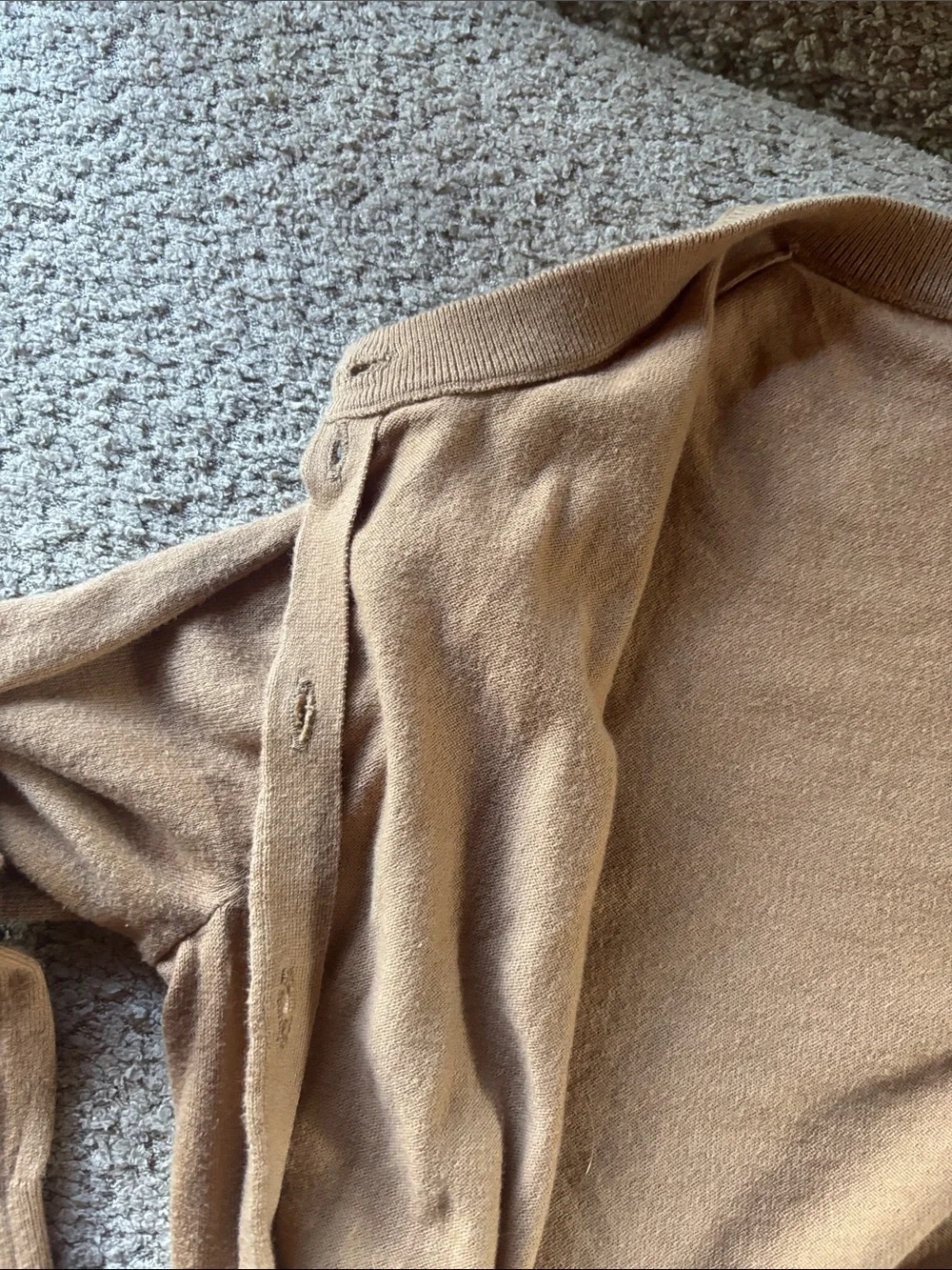 J. Crew Camel Button-Front Women's Cardigan