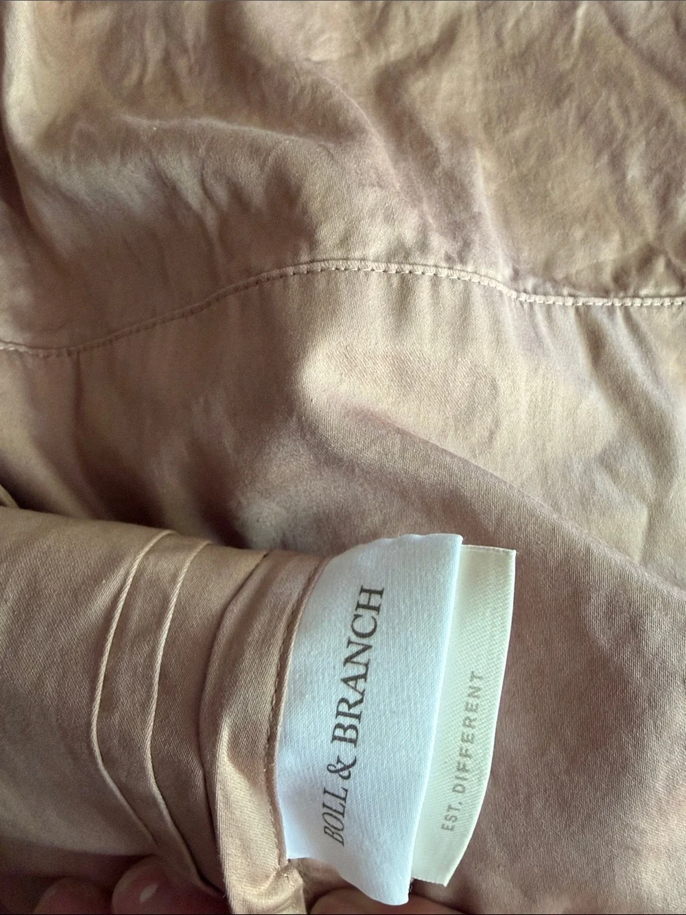 3 pc set king size boll & branch Signature fabric sheets bed bedding dusty pink