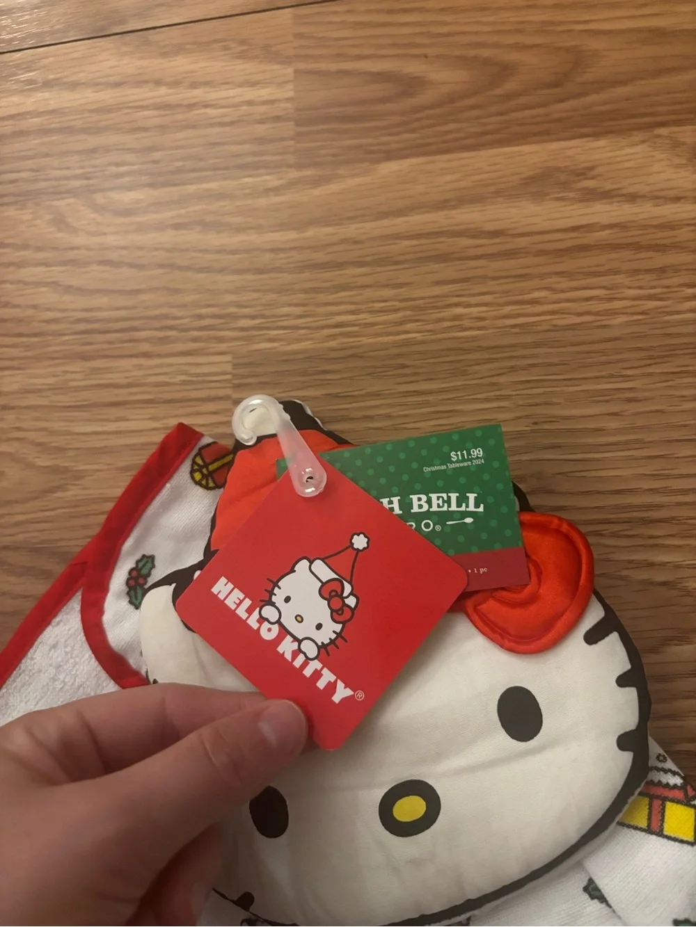Hello Kitty Christmas Holiday Hanging Kitchen Towel