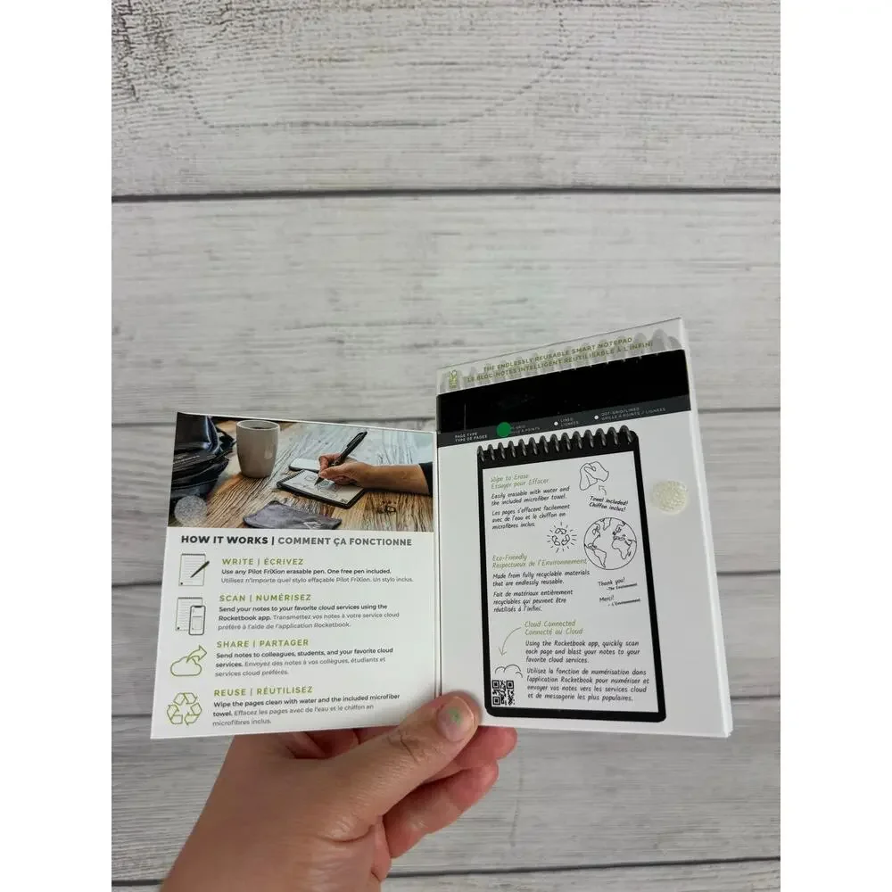 Rocket Book Mini Grid Dot Reusable Smart Notebook