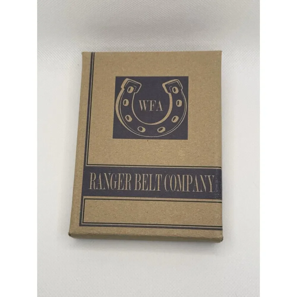 Ranger Belt Co Mens Brown Lizard Embossed Leather Trifold Wallet NIB Deadstock