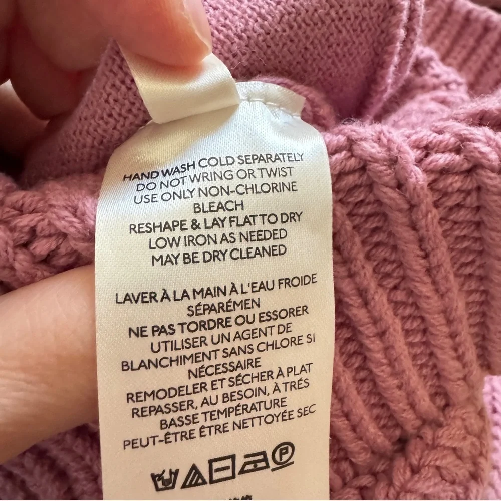 Free People Swim Too Deep Oversized Sweater Cardigan in Pink Size M