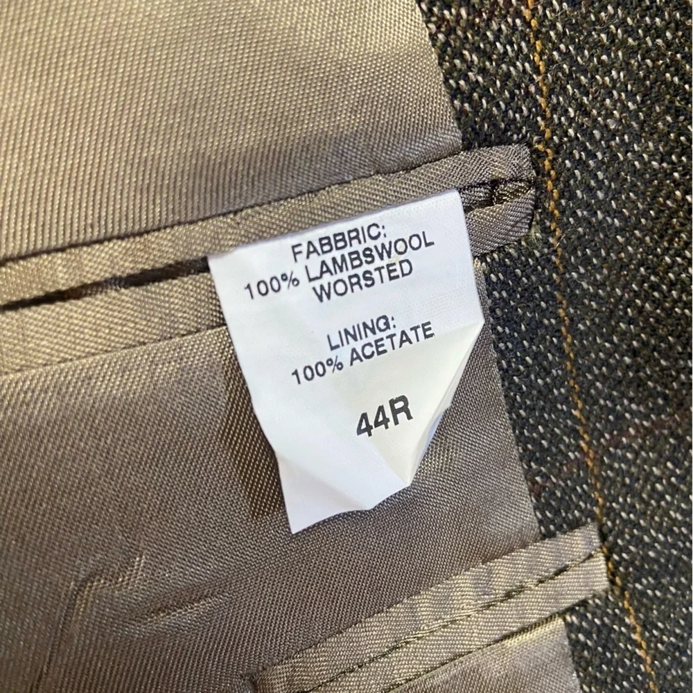 EVAN PICONE MEN’S BLAZER Wool Tweed Sports Coat Leather Elbow Patches Size 44R