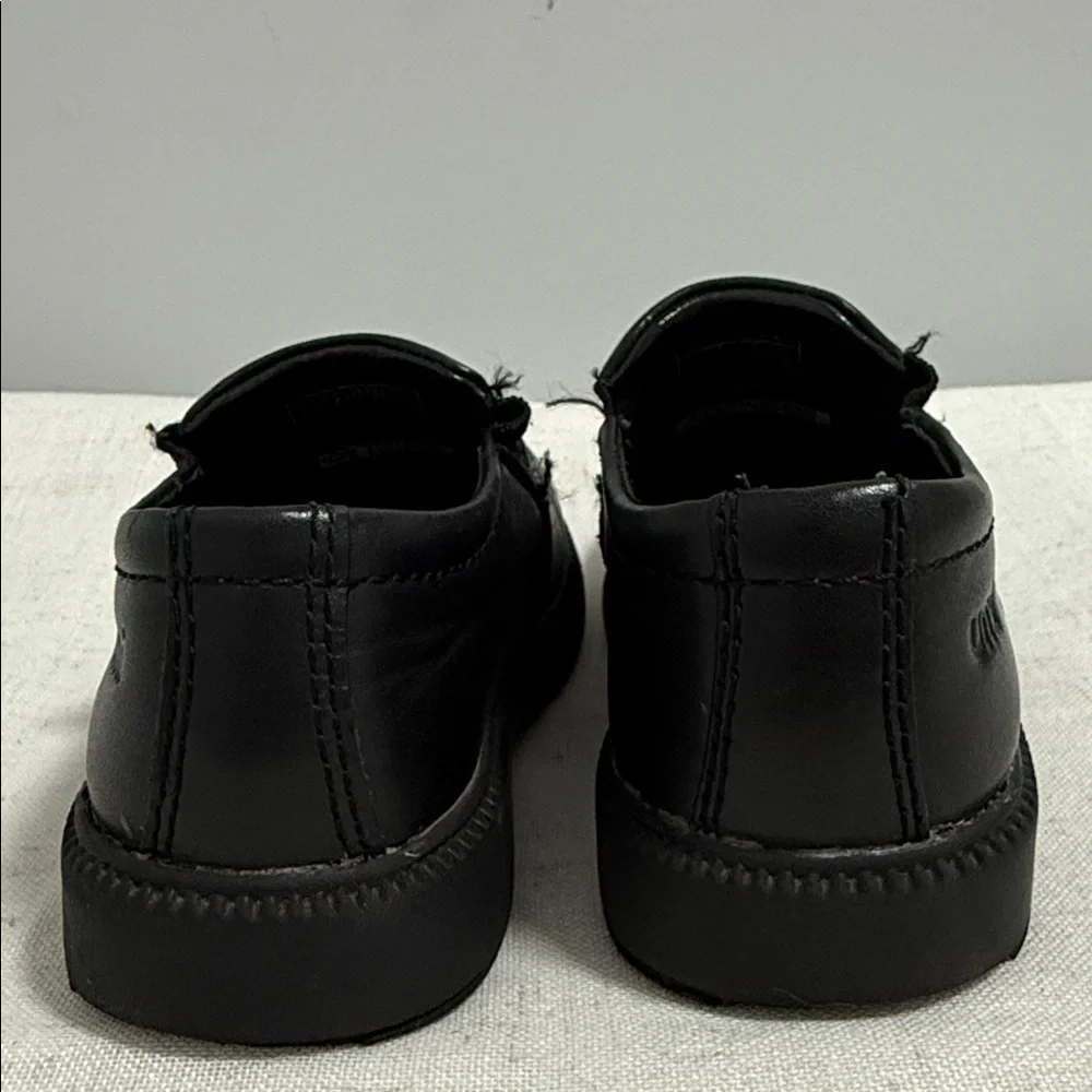 Umi black leather slip-on loafers for boys/kids size 27 (10)