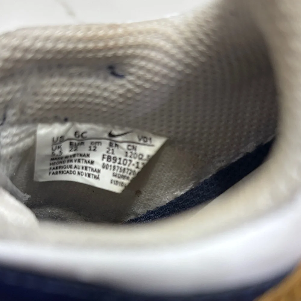 Nike Kids Dunk Low Sneaker - Navy, White & Gold