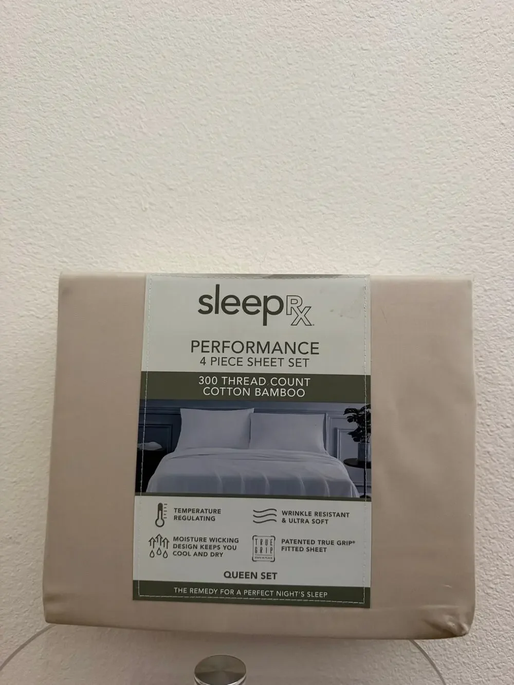New bamboo blend tan sheet set queen