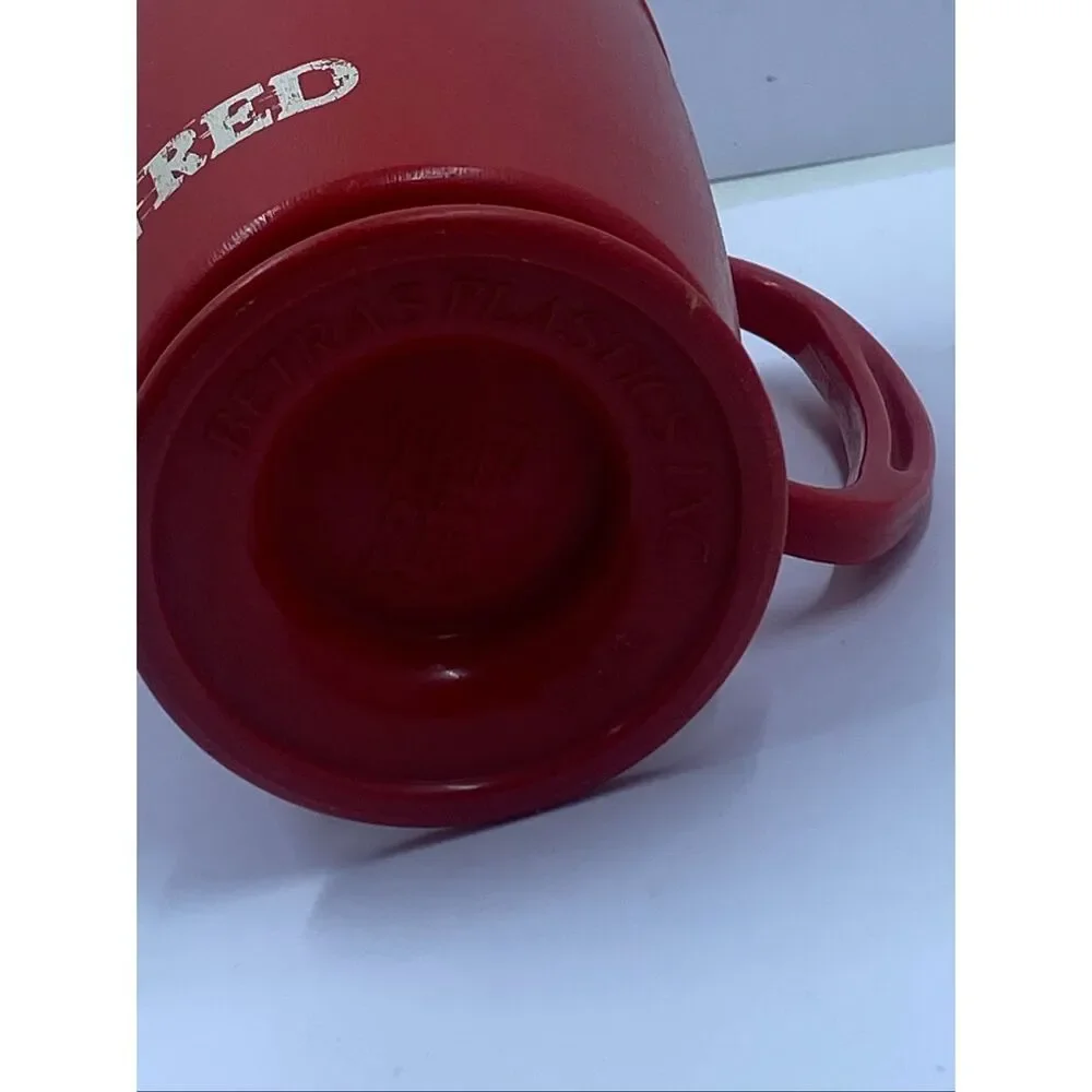 IU Indiana University Plastic Coffee Travel Mug Cup with Base Trip Sip Vintage