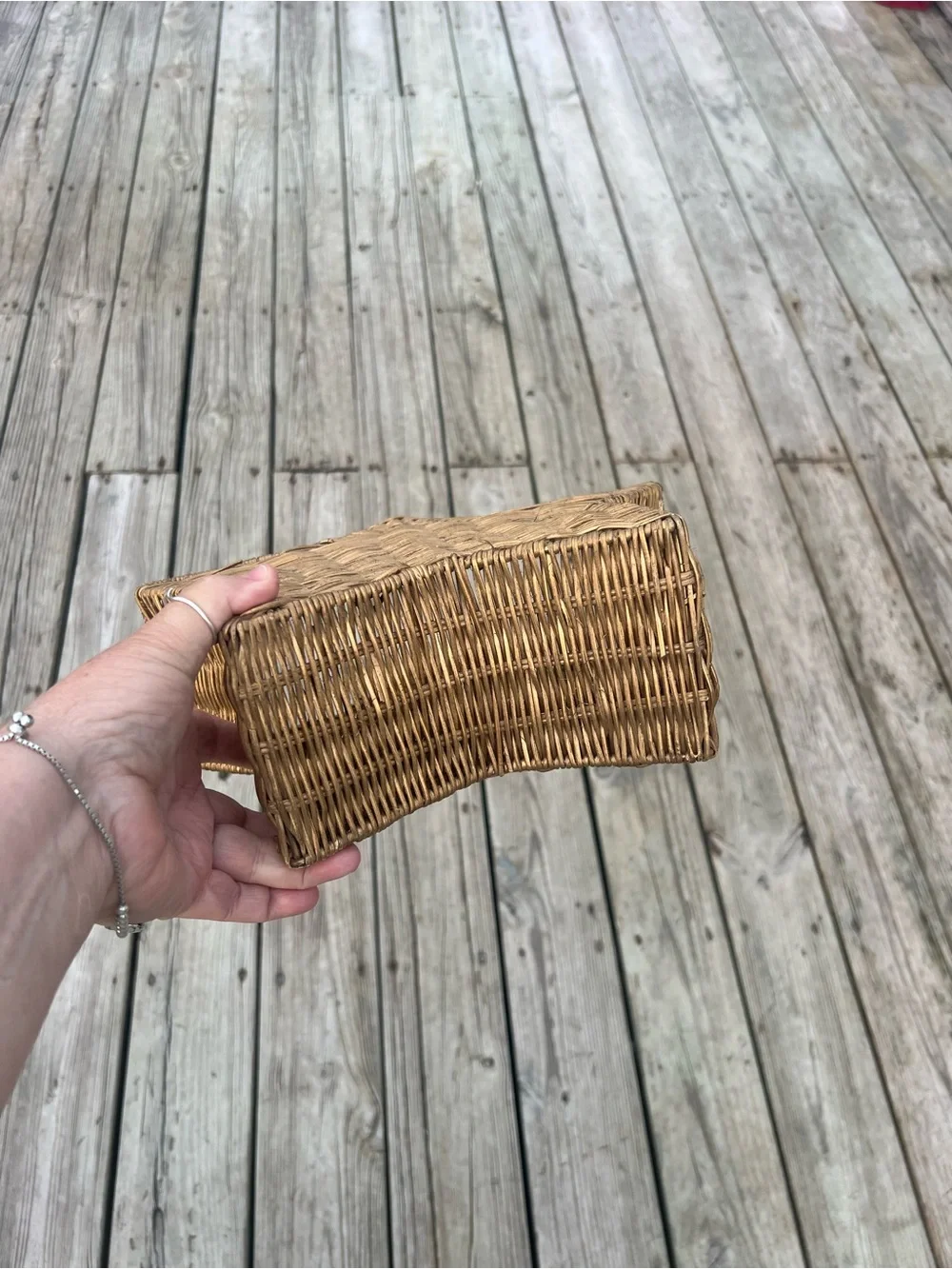 Vintage woven wicker