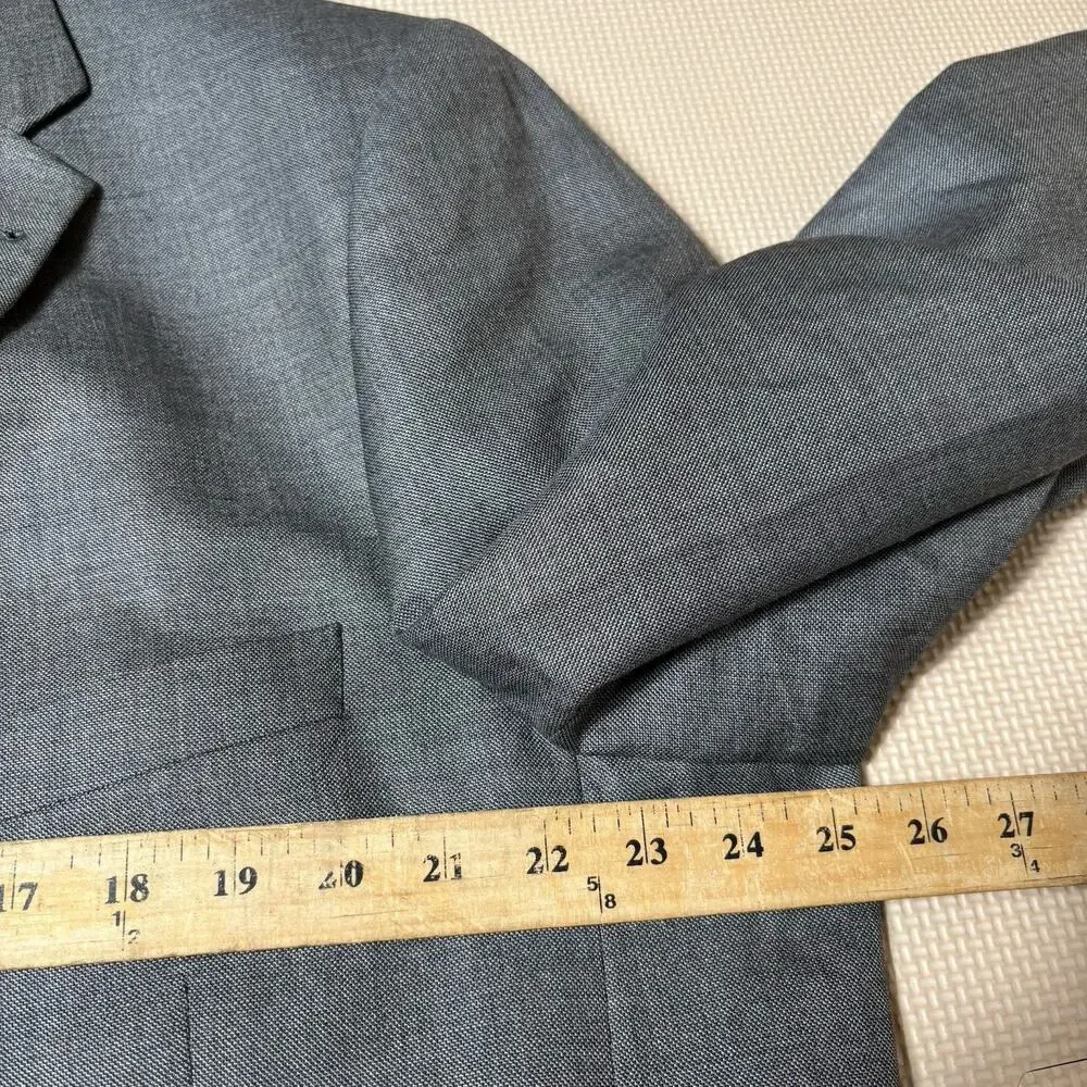 Turnbury Men’s Sport coat Blazer 52R Silk Wool 2 Button Classic Fit