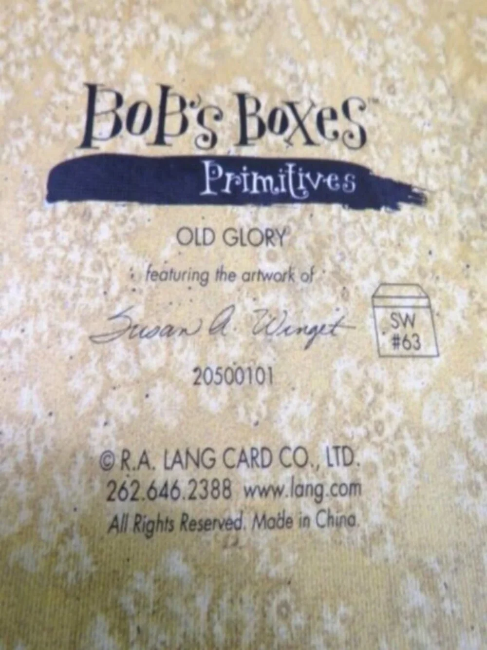 Bobs Boxes step back
