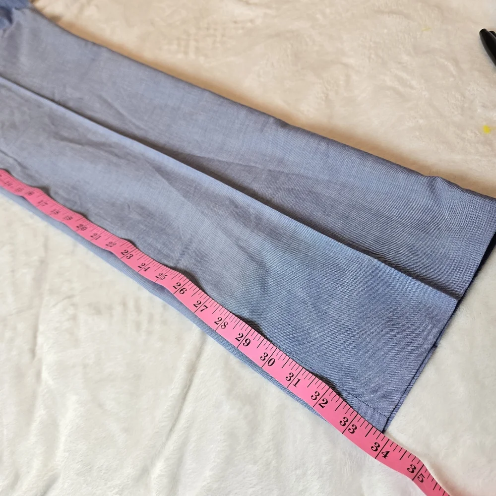 NWT Ralph Lauren UltraFlex 100% Cotton Edgewood Dress Pants Light Blue 34x30