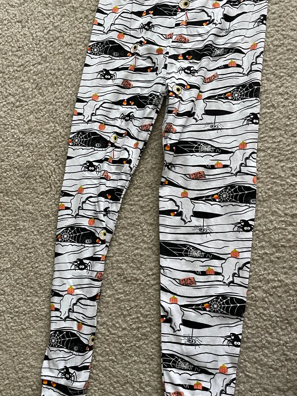 The Children’s Place Halloween Pajamas Glow-in-the-dark Size 14 EUC