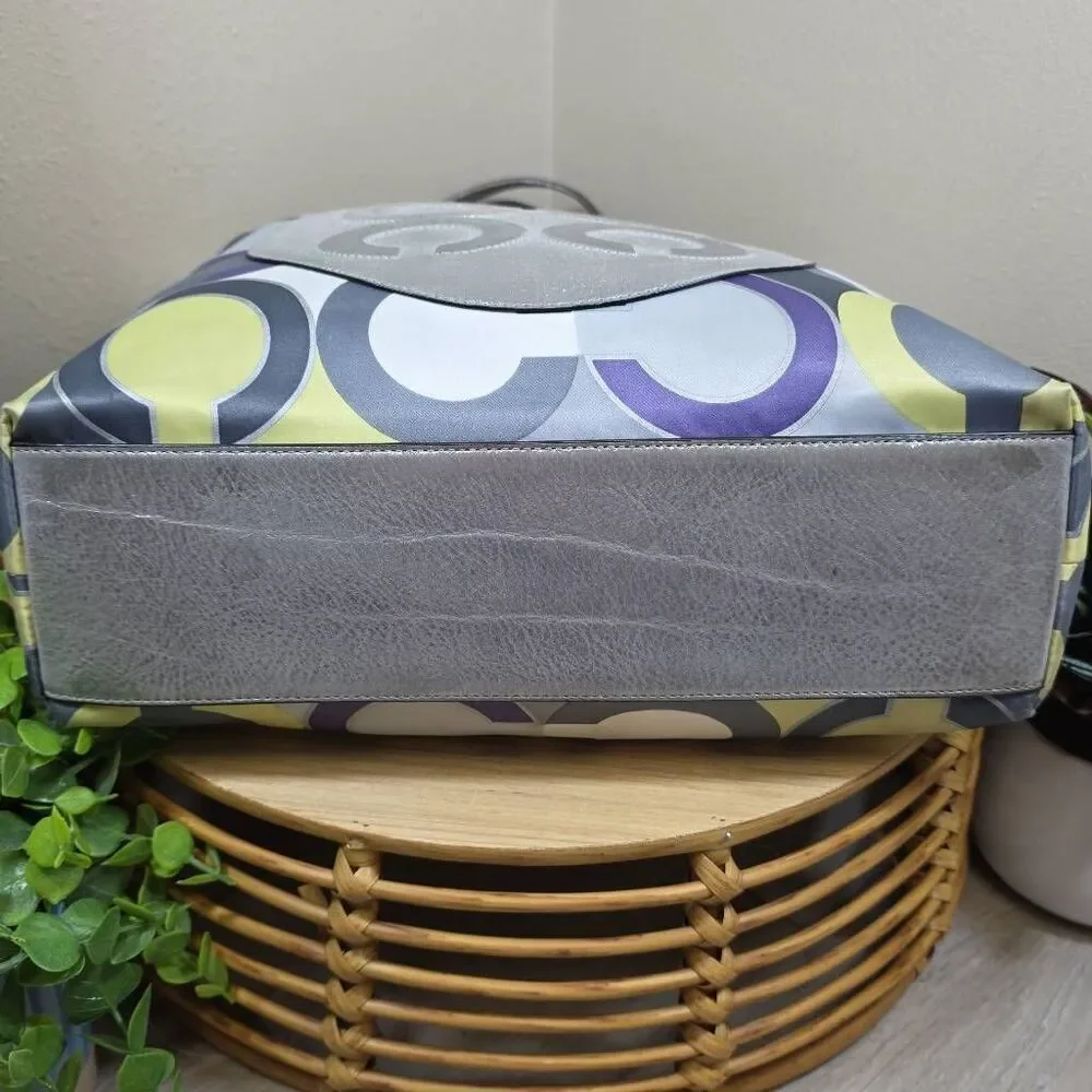 Coach Julia Op Art Signature Tote | Matching Wallet
