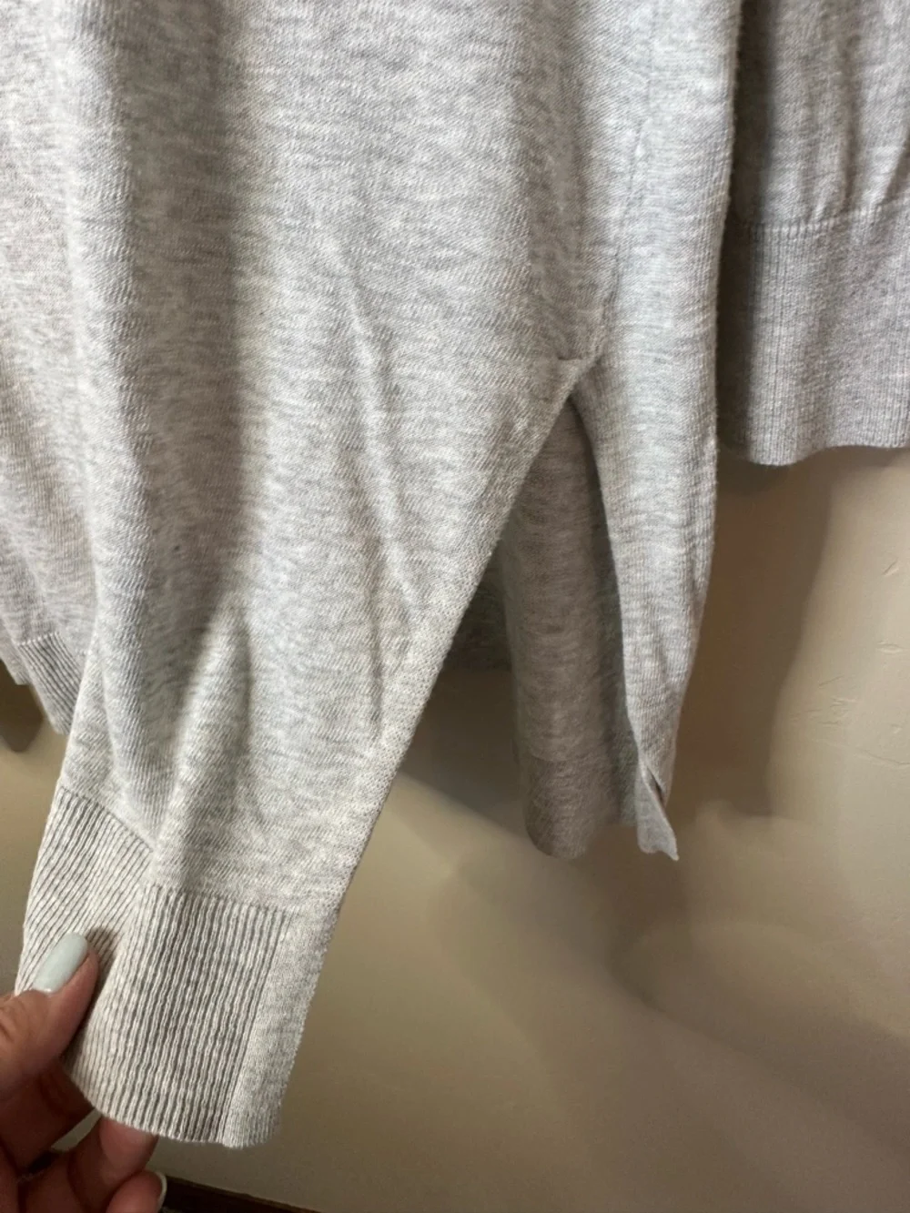 J.Crew Small Lightweight Gray Scoop Neck Sweater • Soft Knit