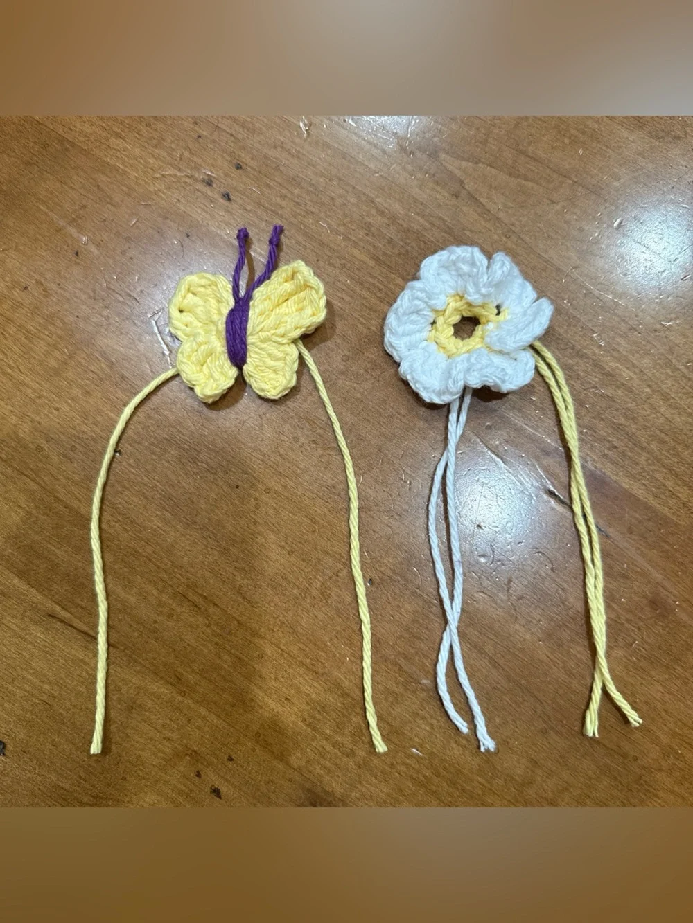 Brand New Hand Crochet Butterfly & Flower Embellishments For S-M Dog/Cat Collar