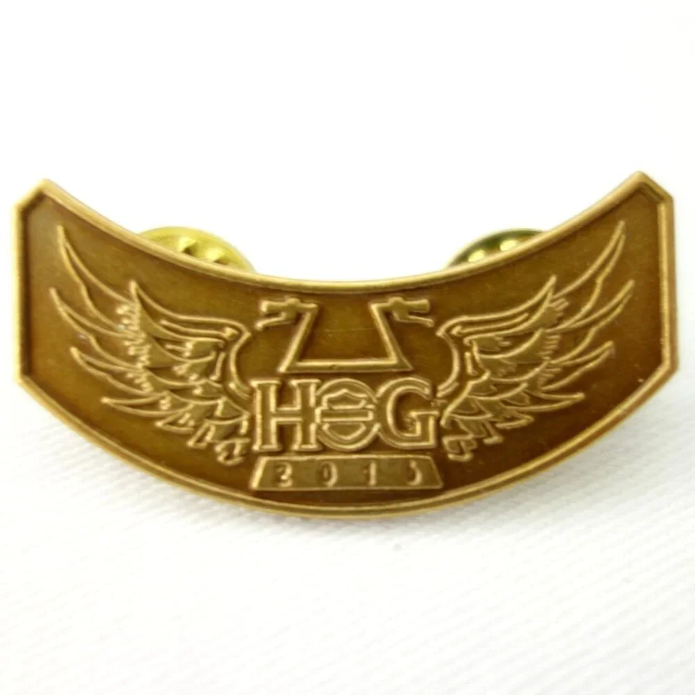 Harley Davidson HOG 2014 & 2016 Rocker Pin‎ Jacket Vest Hat Pin Set of 2
