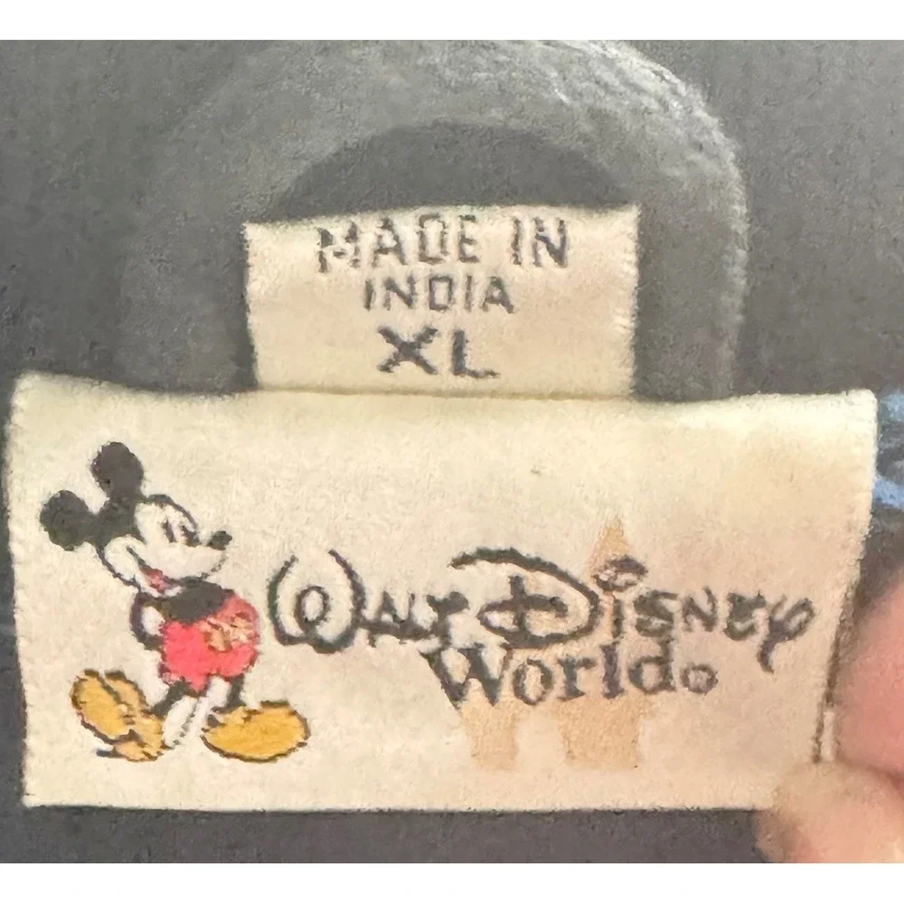 Walt Disney World 100 Years of Magic XL Suede Leather‎ Coat Jacket Embroidered