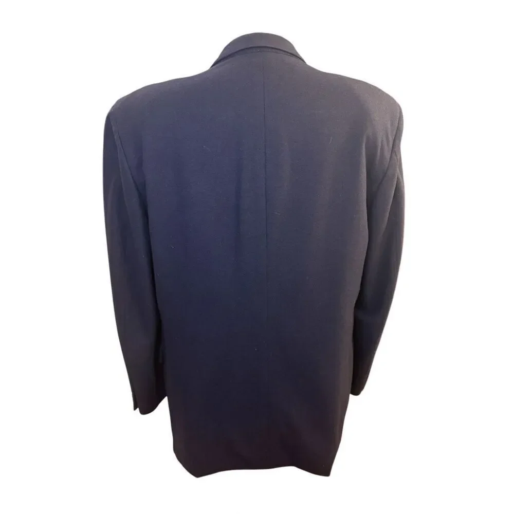 Antonio Parillo Cashmere/Wool Sport Coat Blazer 44L Vtg Gold Buttons Italy