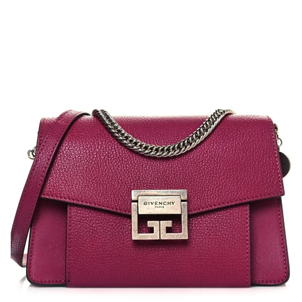 Givenchy GV3 Small Goatskin Shoulder Bag Orchid