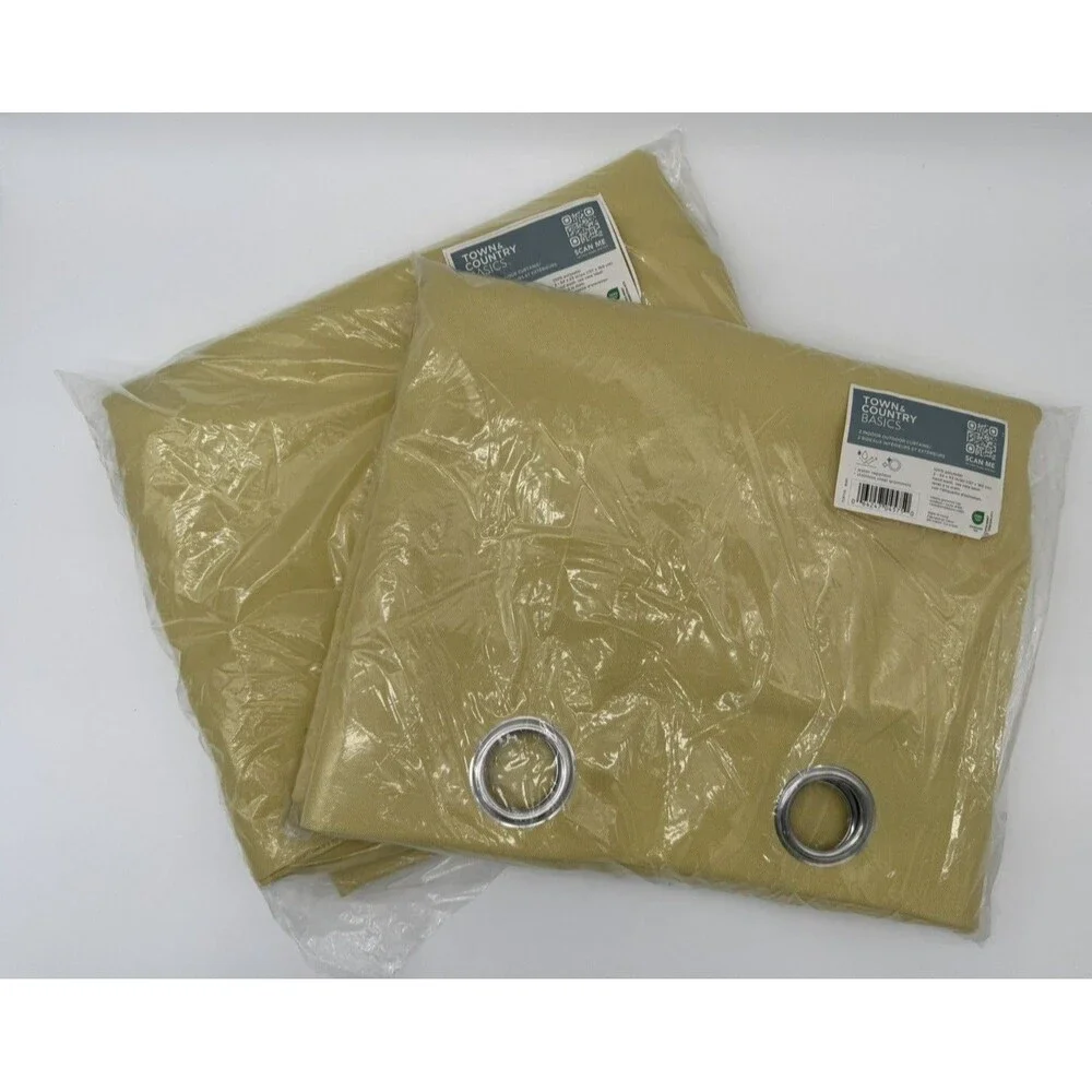 Cabana‎ Solid GT Indoor/Outdoor Light Filtering Grommet 54x63 Sundress Yellow 4