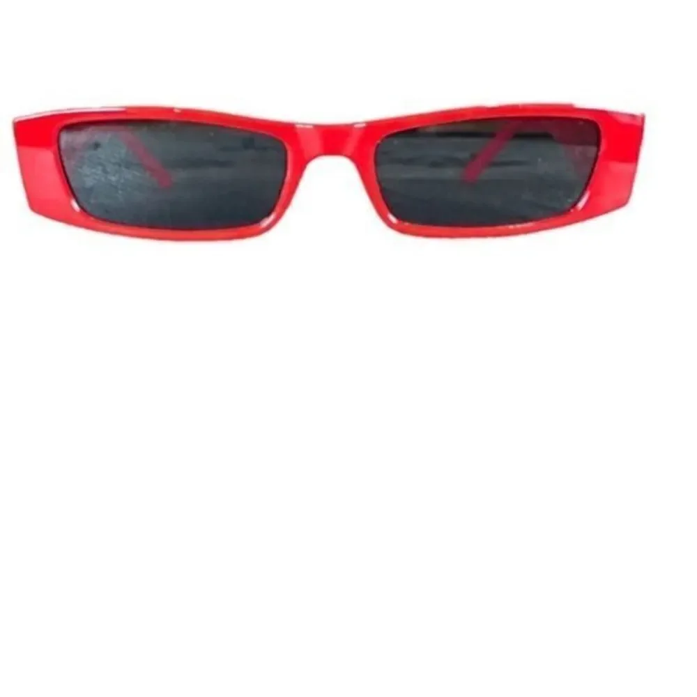 Petals & Peacocks Red Retro 70s Sunglasses
