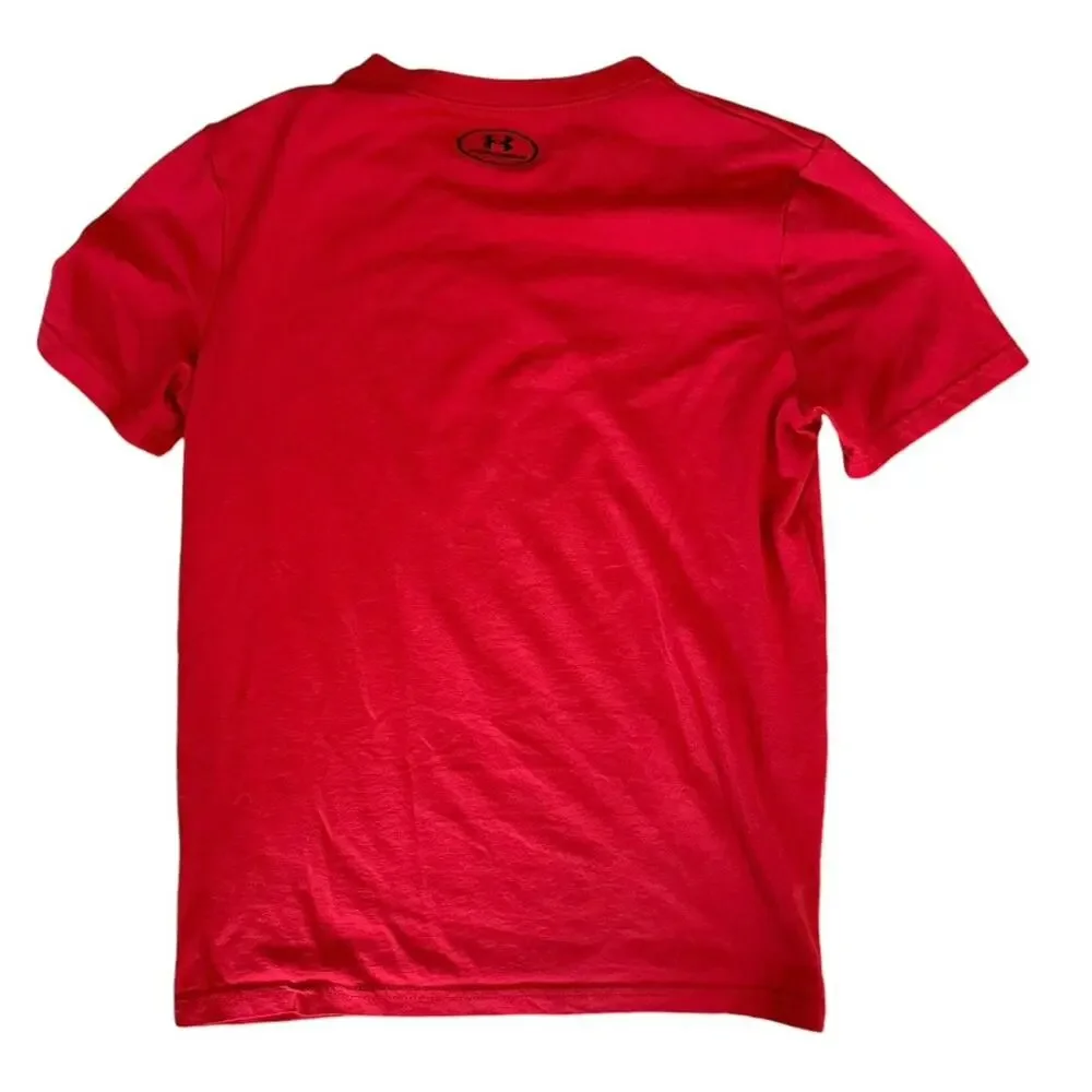 Under Armour Red Logo Loose Fit Shirt (Medium YMD)
