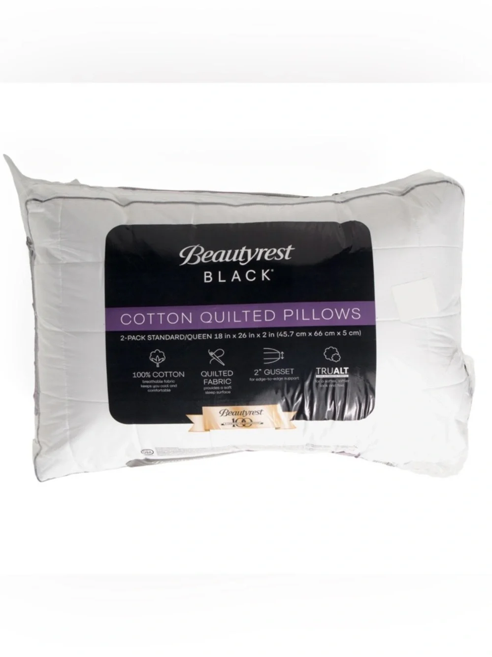 🎉LAST CHANCE🎉BEAUTYREST‎ BLACK 2pk Luxurious Down Alternative Pillows