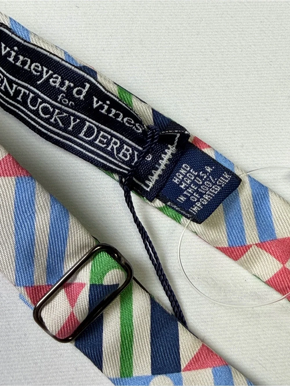 Vineyard Vines Multicolor Patterned Kentucky Derby Styled Bow Tie