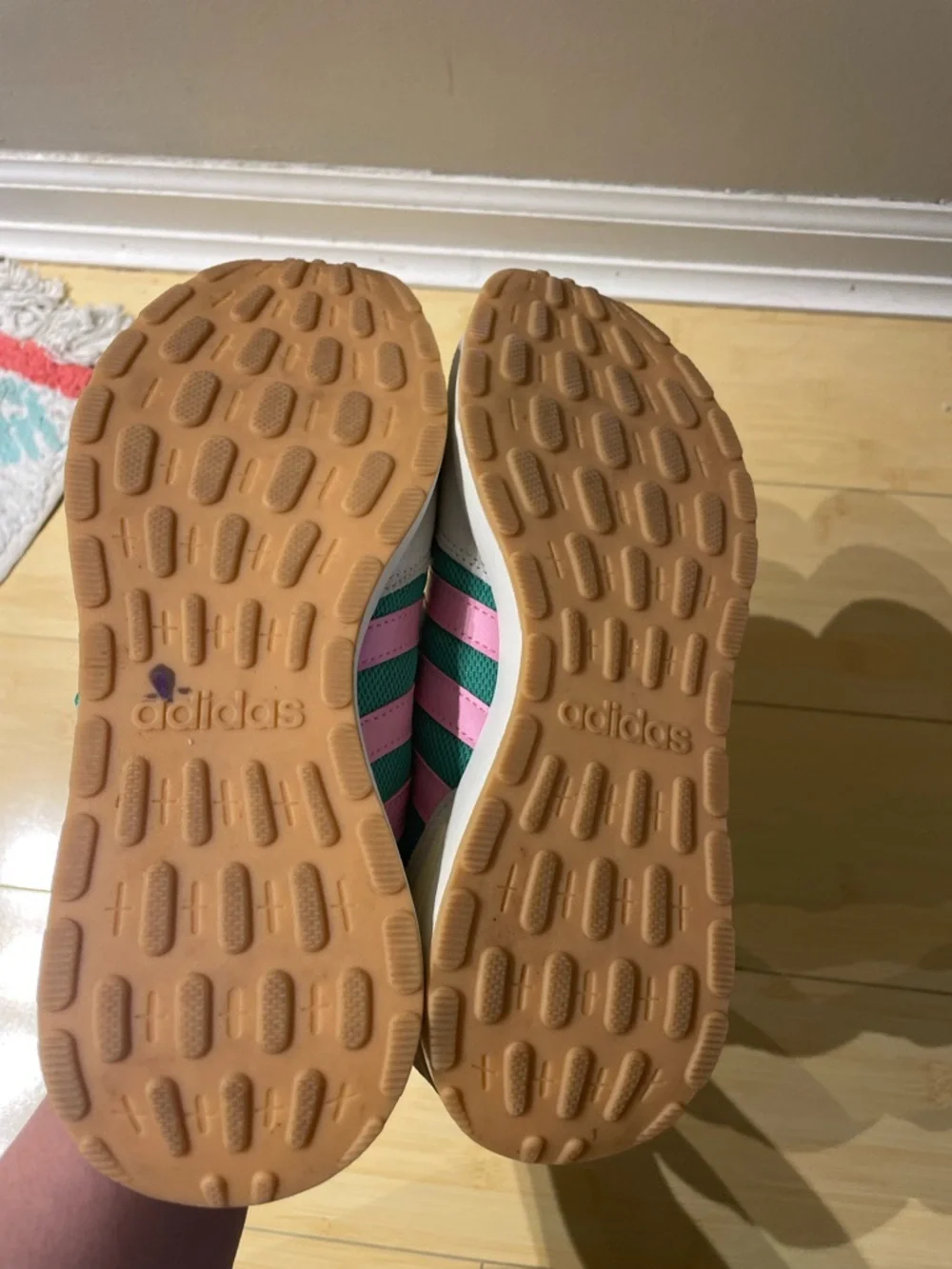 adidas Women's Run‎ 60s 4.0 Ami court green,bliss pink,warm vanilla size 7.5