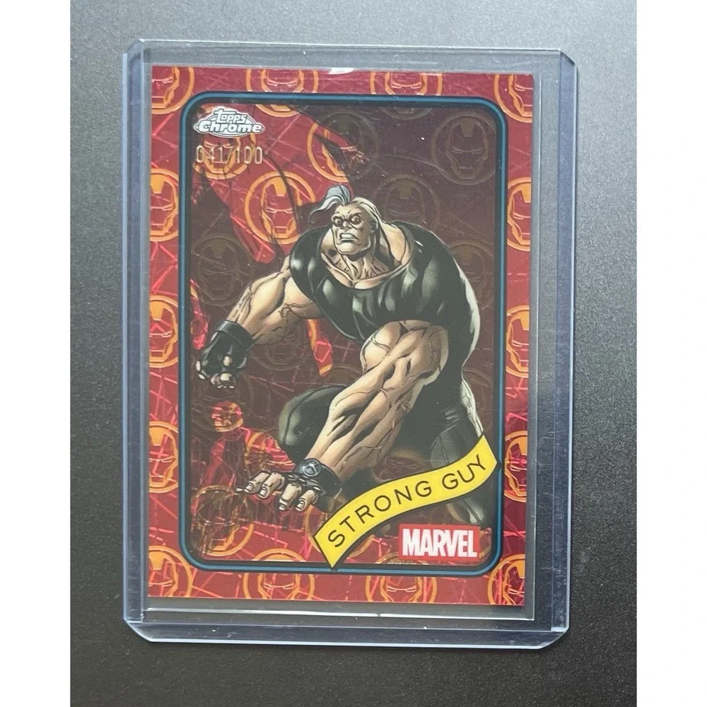 2025 Topps Chrome Marvel Strong Guy Red‎ Refractor #182 /100