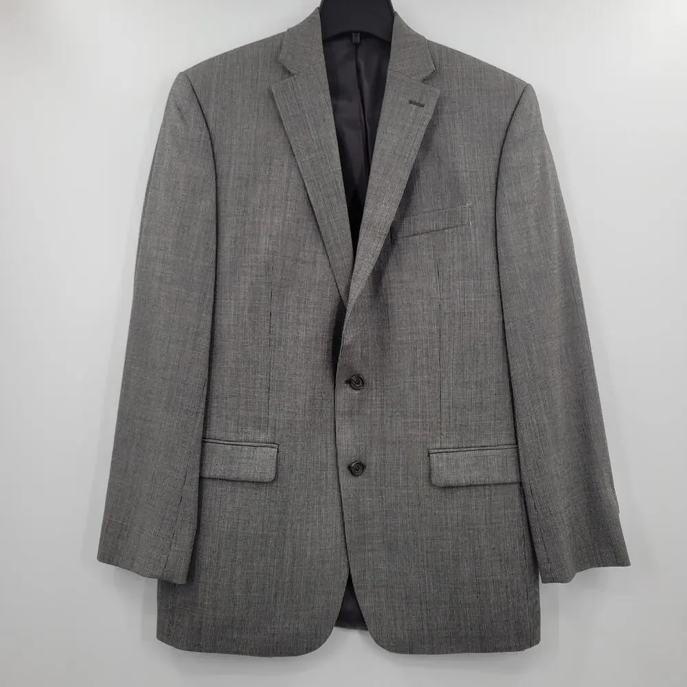 Lauren Ralph Lauren 100% wool gray sports jacket blazer suit size 40L