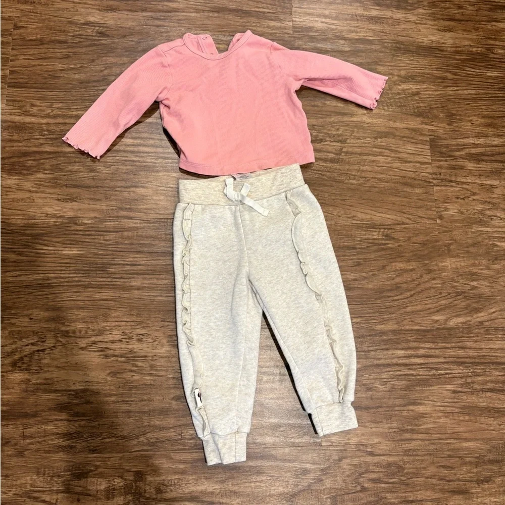 BUNDLE girls 12-18 month outfits leggings, pants, tops, dresses, hat baby girl