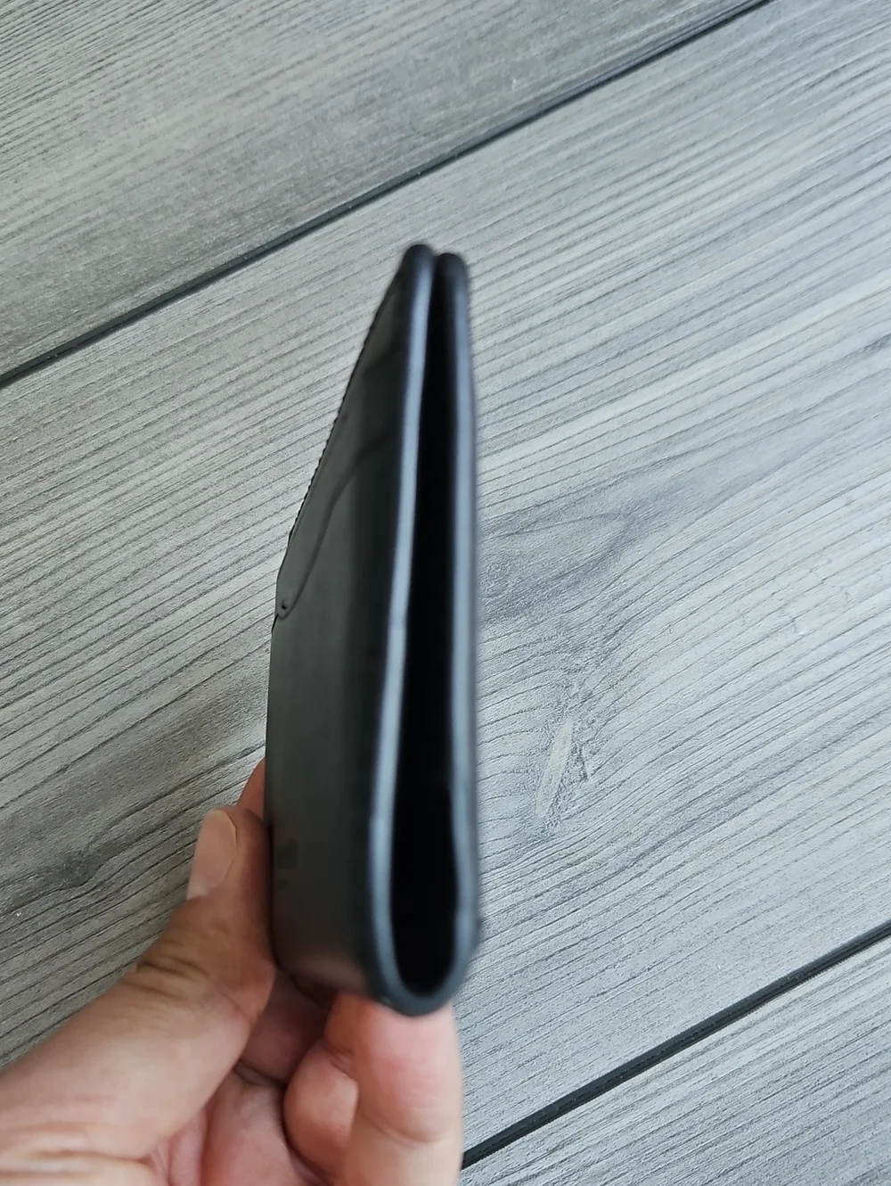 Coach men's bifold card case wallet in black leather