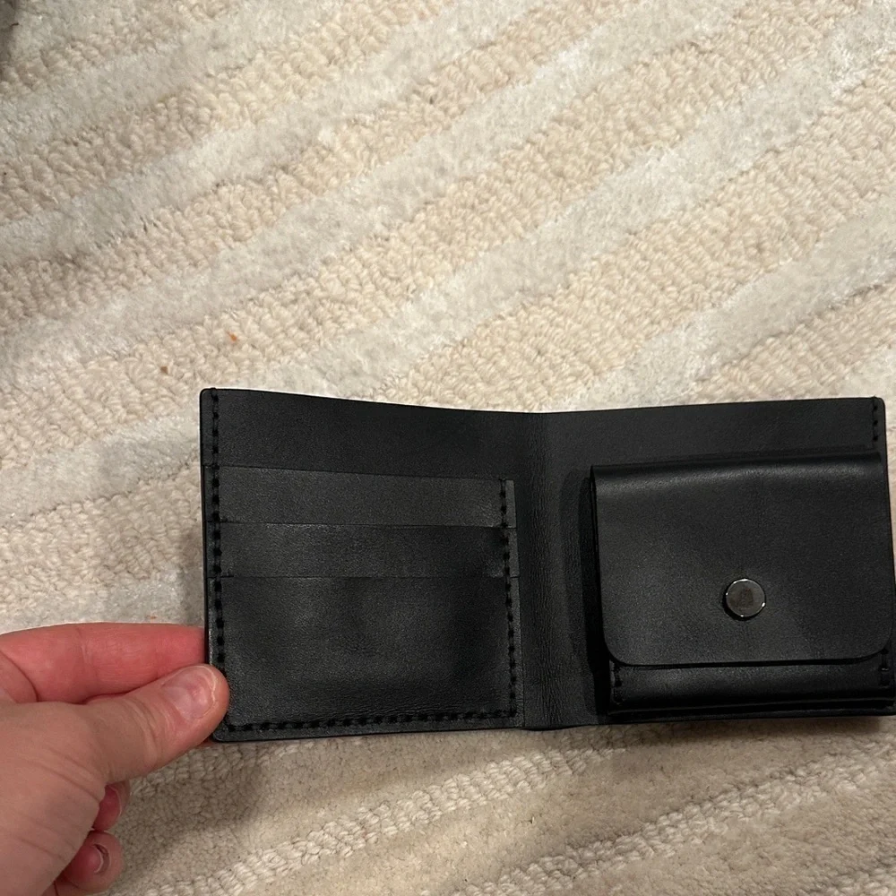 Handcrafted Black Leather Wallet