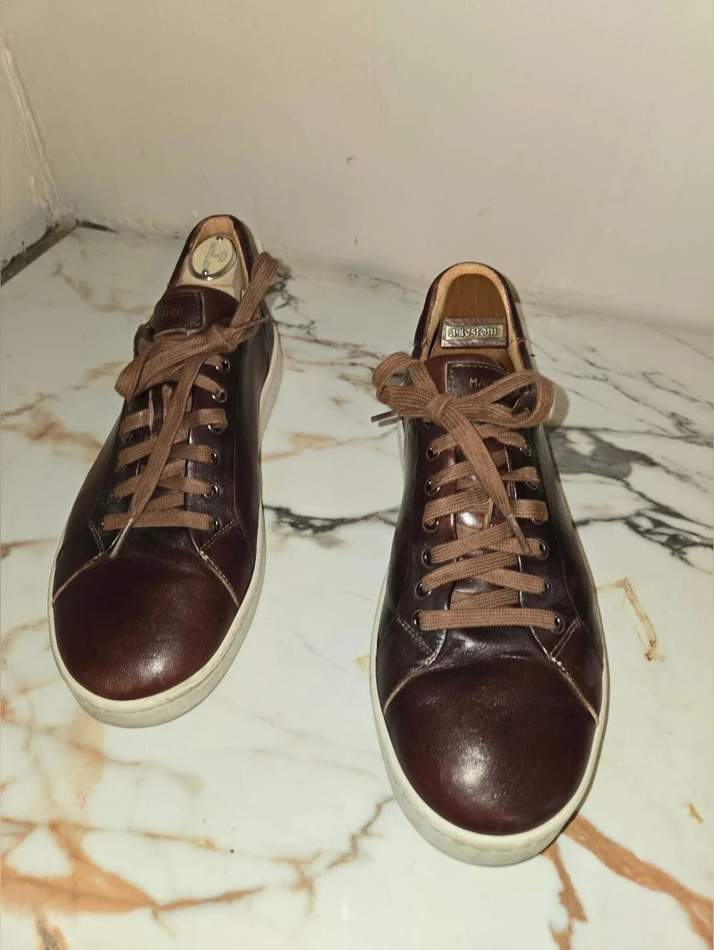 Magnanni mens leather