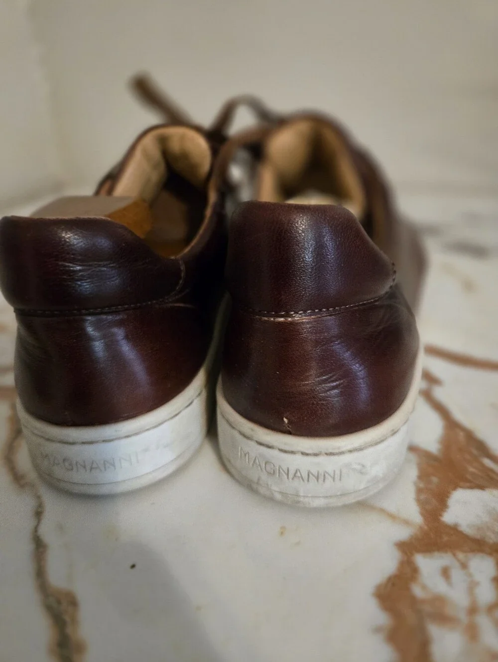 Magnanni mens leather