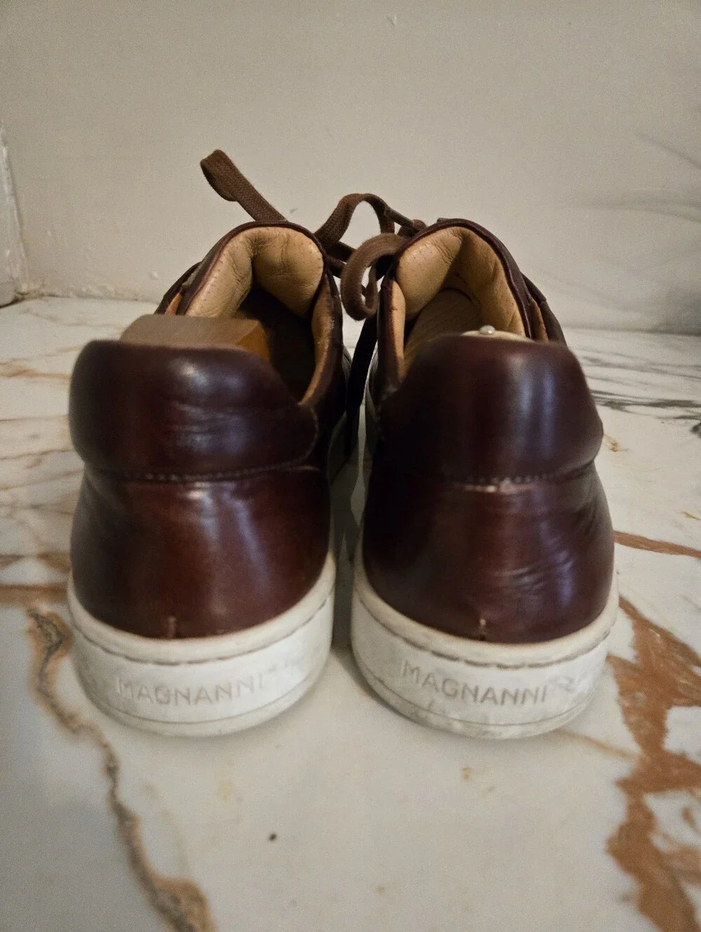 Magnanni mens leather