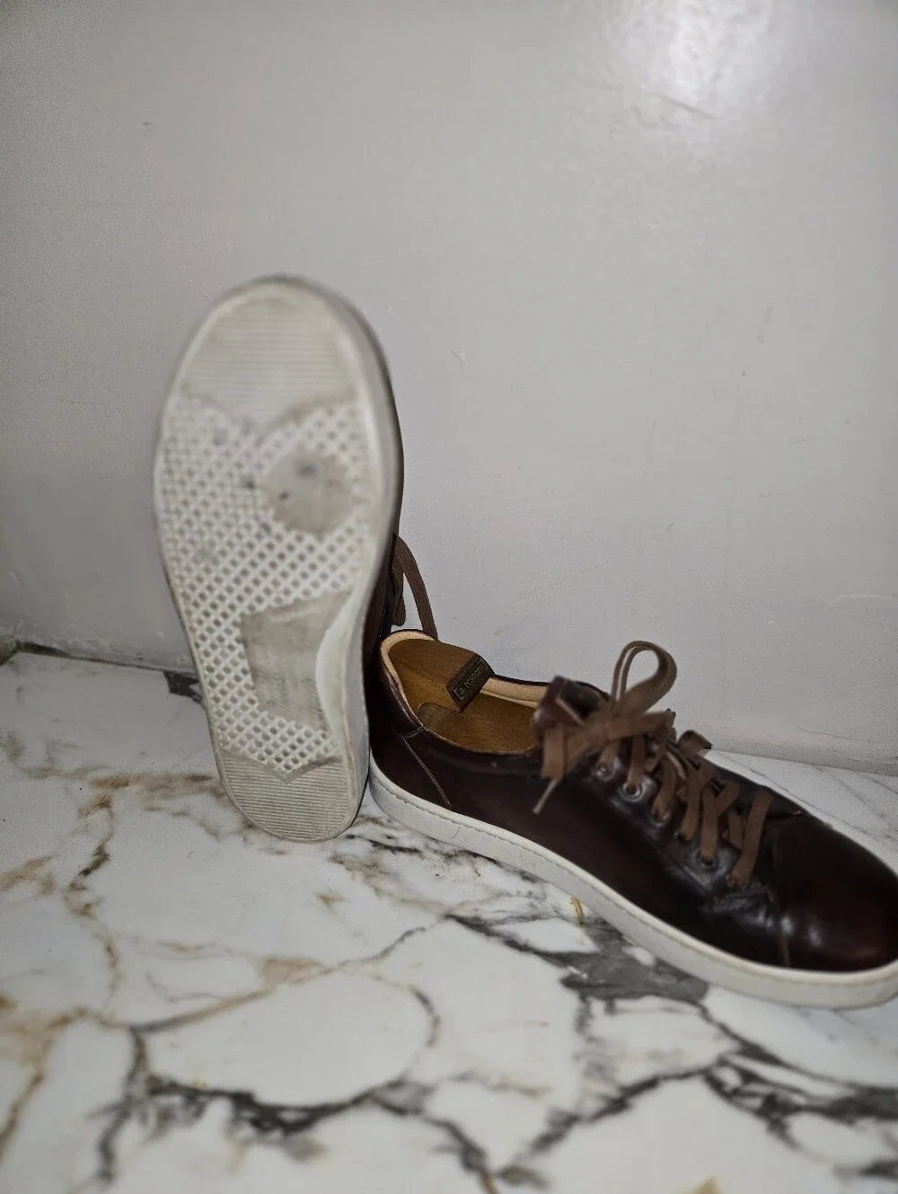 Magnanni mens leather