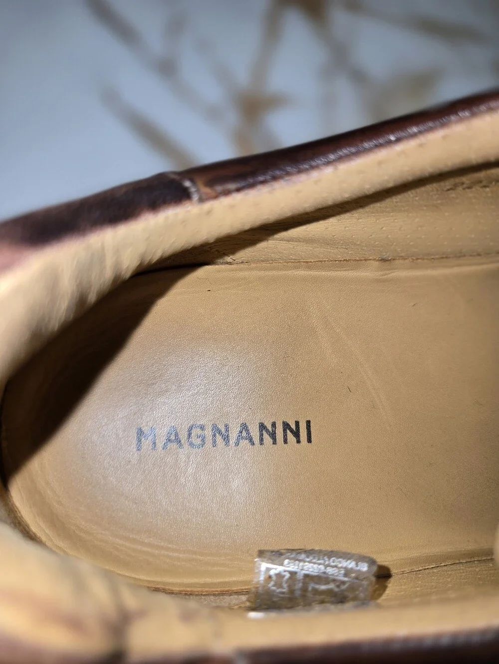 Magnanni mens leather