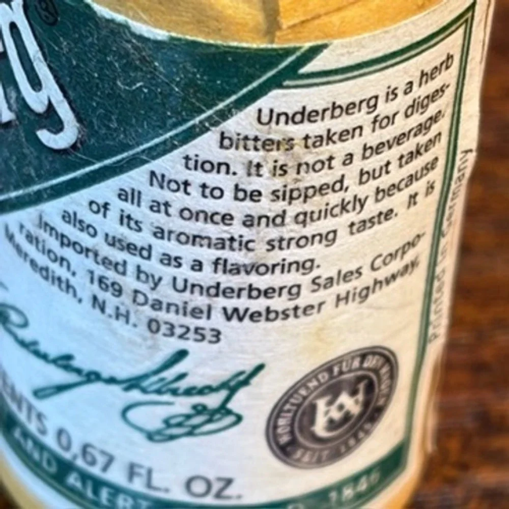 Underberg natural herb