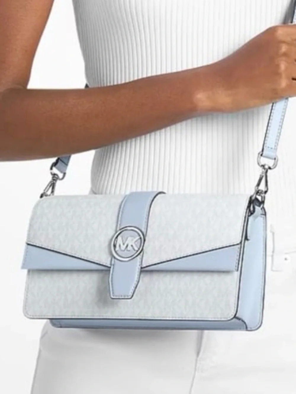 MICHAEL KORS Greenwich Medium Signature Logo Ombré Shoulder Bag Crossbody