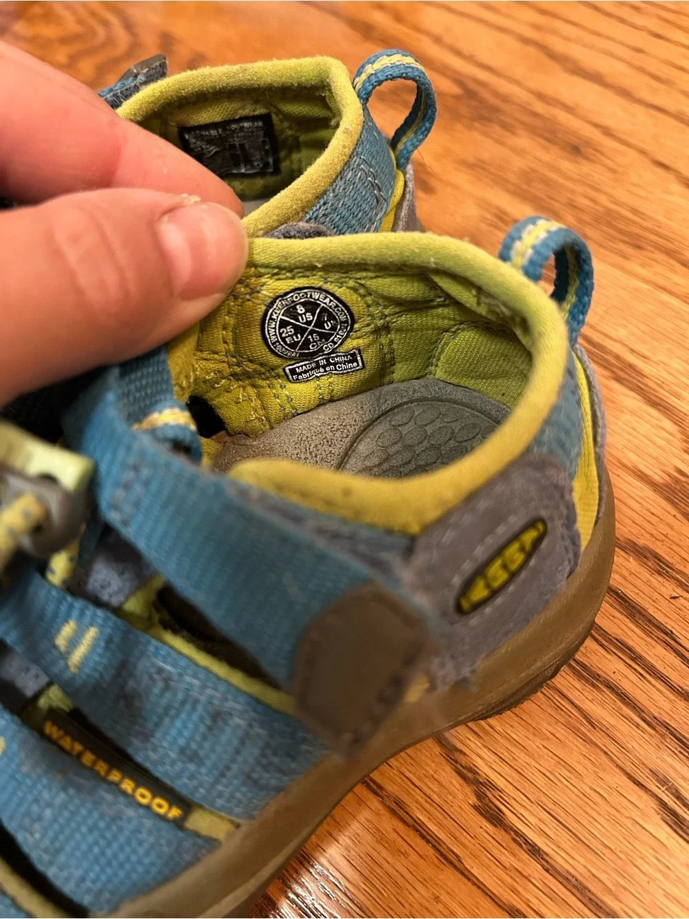 Keen Kids Blue and Yellow Water Shoes