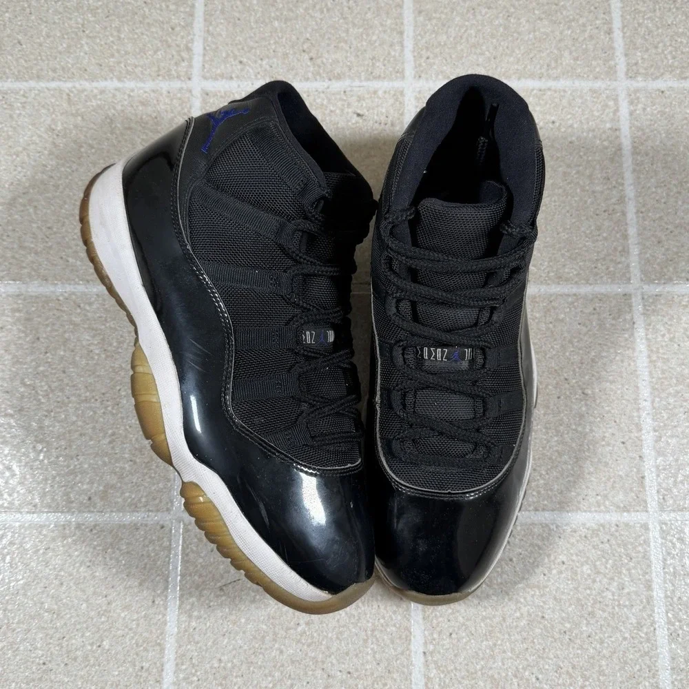 Jordan Air Jordan 11 Retro Space Jam 2016 Black/Concord/White 378037-003 Size 10